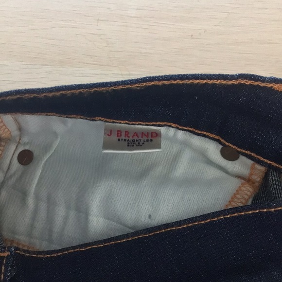 J BRAND Women Dark Wash Straight Leg Jeans Size 29 Ink Dark wash - Picture 8 of 9